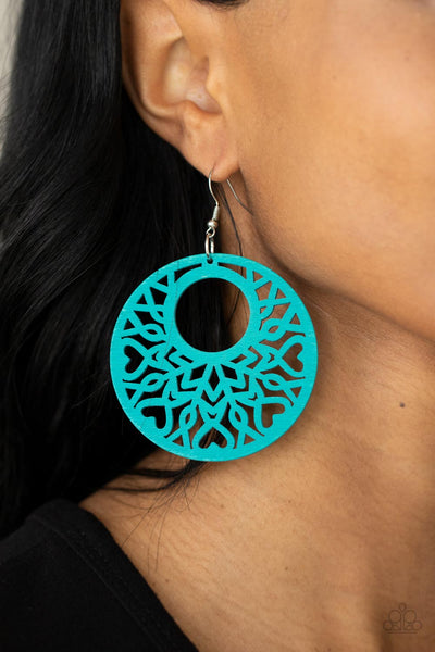 Paparazzi Tropical Reef  Blue Earrings