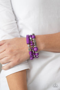 Paparazzi Perfectly Prismatic Purple Bracelet