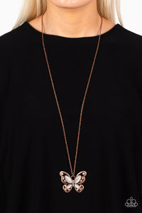 Paparazzi Wings Of Whimsy - Butterfy Copper Necklace