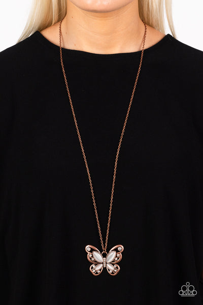 Paparazzi Wings Of Whimsy - Butterfy Copper Necklace