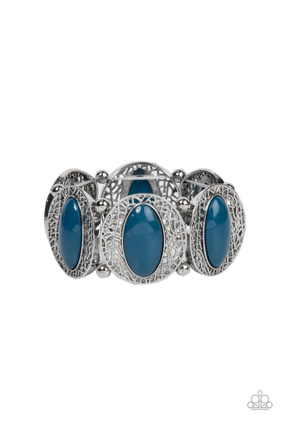 Paparazzi Eastern Escapade - Blue Bracelet