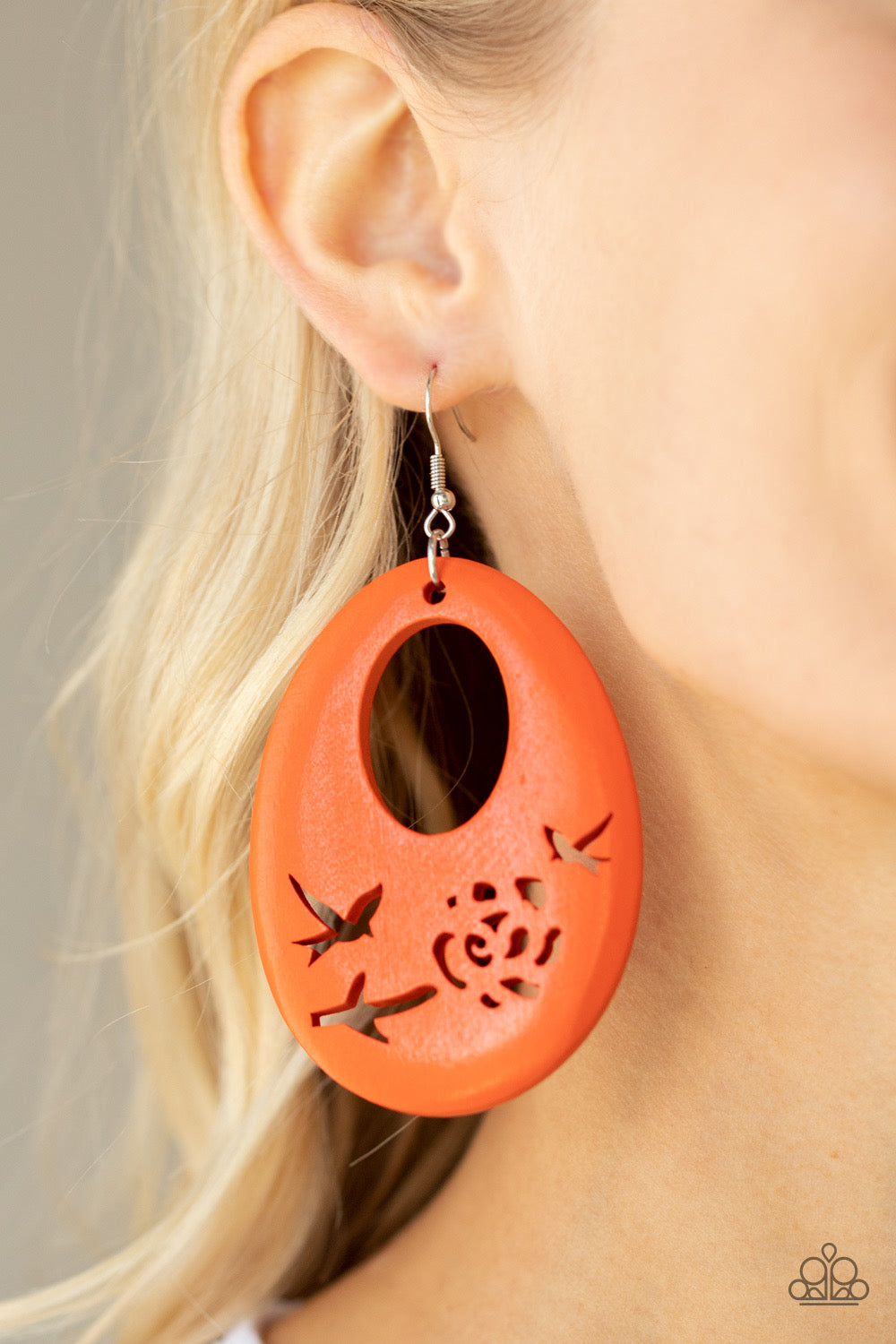 Paparazzi Home TWEET Home - Orange Earrings