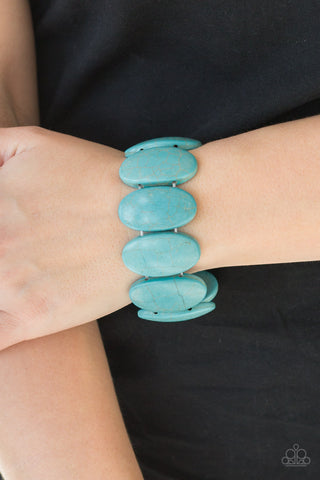 Paparazzi Dramatically Nomadic - Blue Bracelet