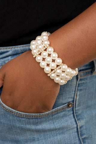Paparazzi Modern Day Majesty - Gold Bracelet