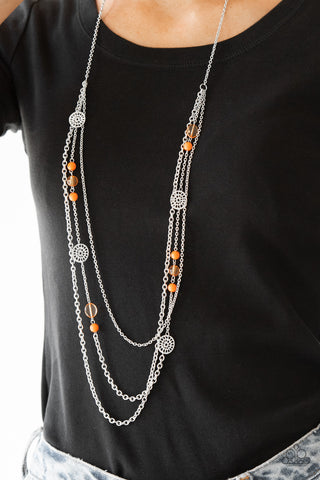 Paparazzi Pretty Pop-tastic! - Orange Necklace