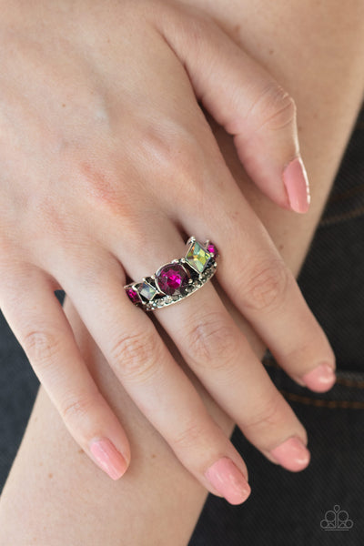 Paparazzi Champion Couture - Pink Ring