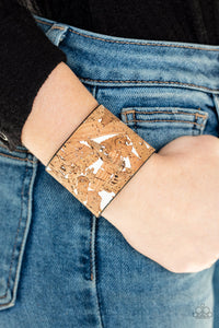 Paparazzi Cork Congo - White Bracelet