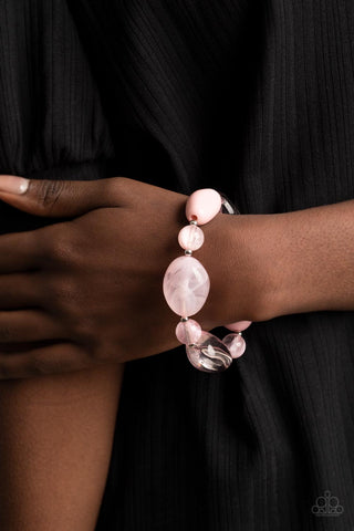 Paparazzi I Need a STAYCATION - Pink Bracelet
