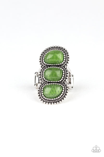 Paparazzi Radiant Rubble - Green Ring