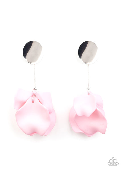 Paparazzi Petal Pathways - Pink Earrings