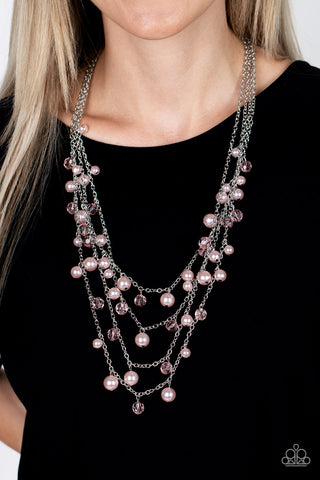 Paparazzi Vintage Virtuoso - Pink Necklace