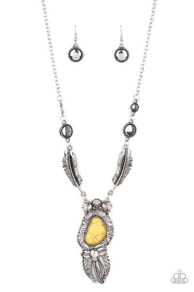 Paparazzi Ruler of The Roost - Yellow Necklace