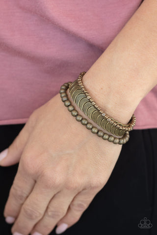 Paparazzi LAYER It On Me - Brass Bracelet