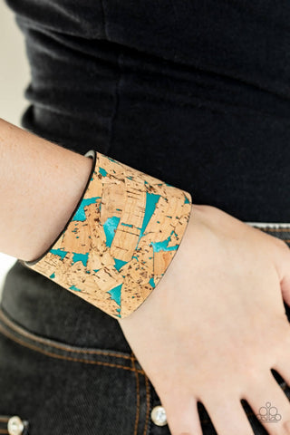 Paparazzi Cork Congo - Blue Bracelet