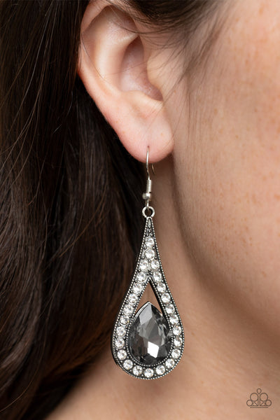 Paparazzi A-Lister Attitude - Silver Earrings