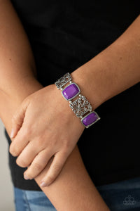 Paparazzi Colorful Coronation - Purple Bracelet