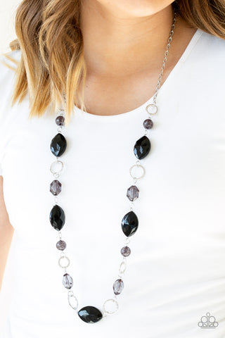 Paparazzi Shimmer Simmer - Black Necklace