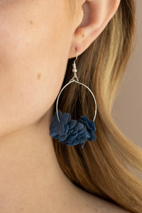 Paparazzi Flirty Florets - Blue Earrings