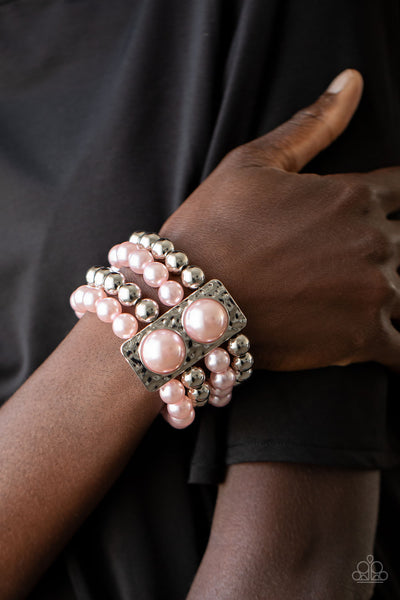 Paparazzi WEALTH-Conscious - Pink Bracelet