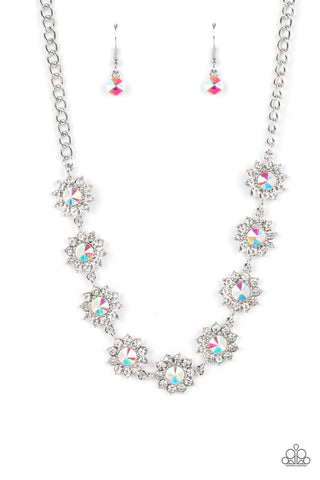 Paparazzi Blooming Brilliance - Multi Iridescent Necklace