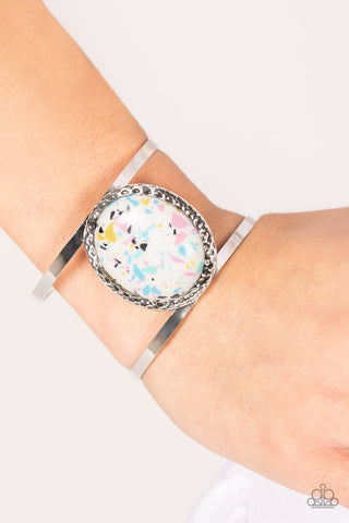 Paparazzi Tantalizingly Terrazzo - Multi Cuff Bracelet