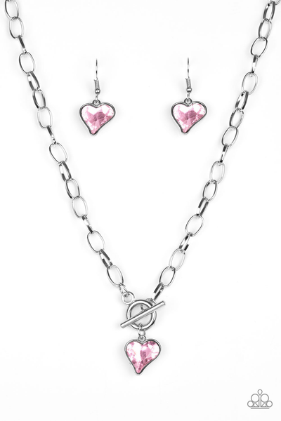 Paparazzi Princeton Princess - Pink Necklace