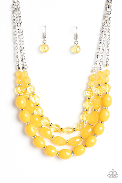 Paparazzi Tropical Hideaway - Yellow Necklace