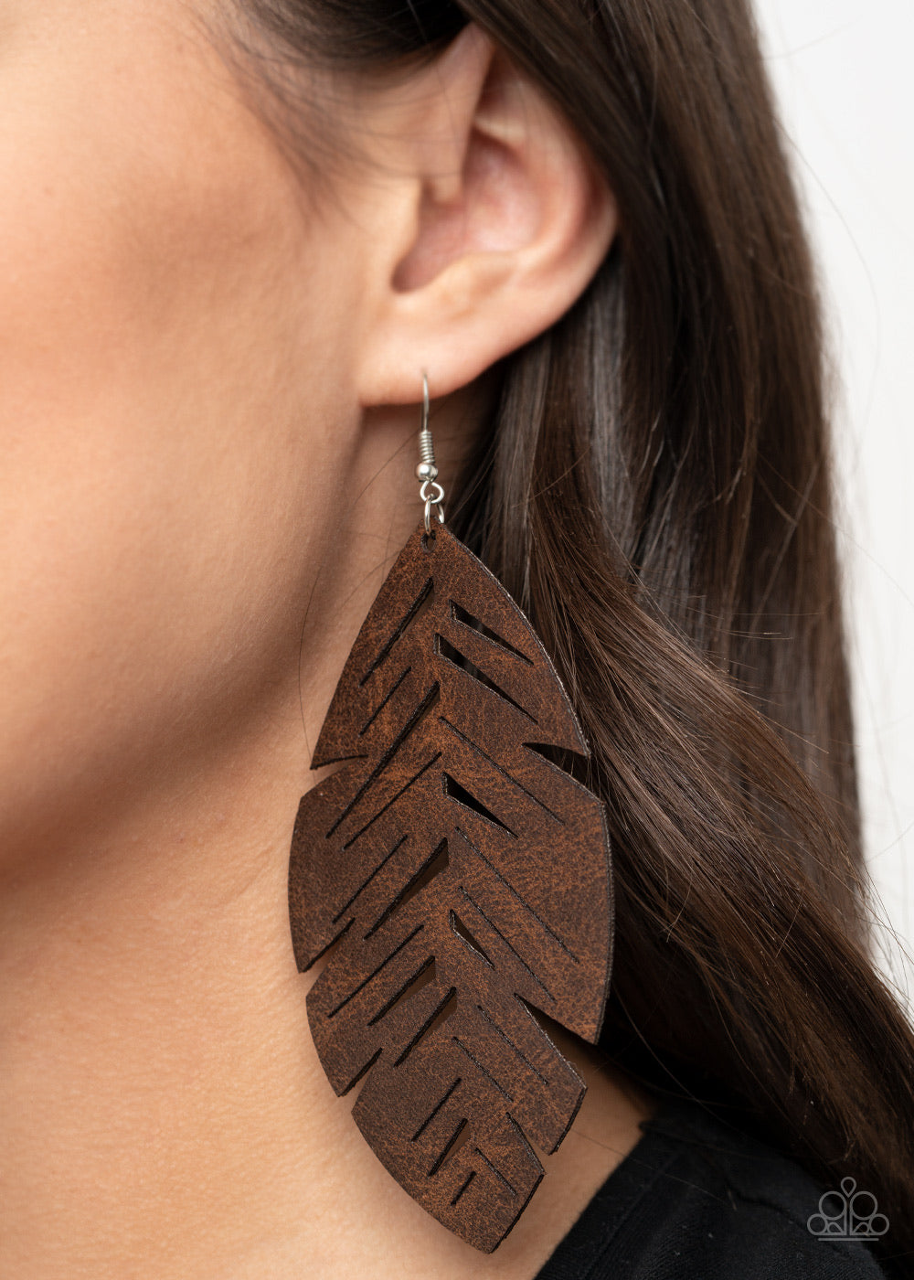 Paparazzi I Want To Fly - Brown Earrings