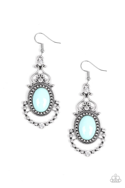 Paparazzi Cameo and Juliet Blue Earrings