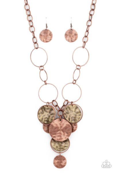 Paparazzi Learn the HARDWARE Way - Copper Necklace