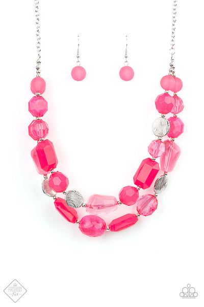 Paparazzi Oceanic Opulence - Pink Necklace