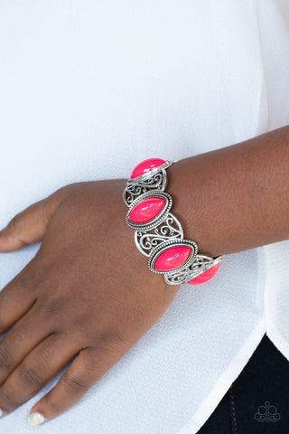 Paparazzi POP, Skip, and a Jump - Pink Bracelet