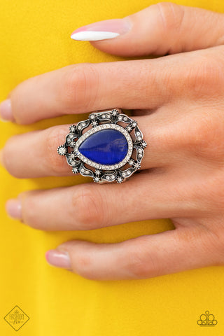 Paparazzi Iridescently Icy blue Ring