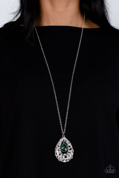 Paparazzi Glitz and GLOW - Green Necklace