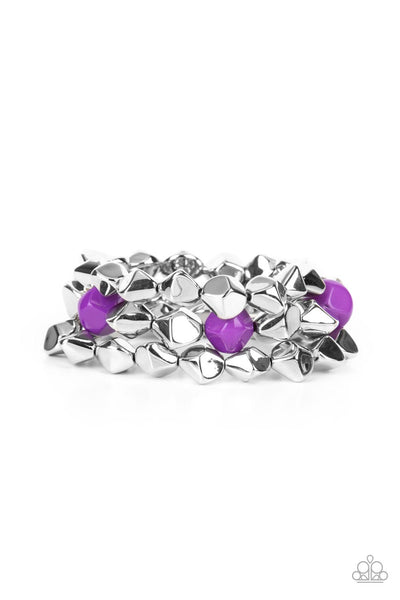 Paparazzi A Perfect TENACIOUS - Purple Bracelet