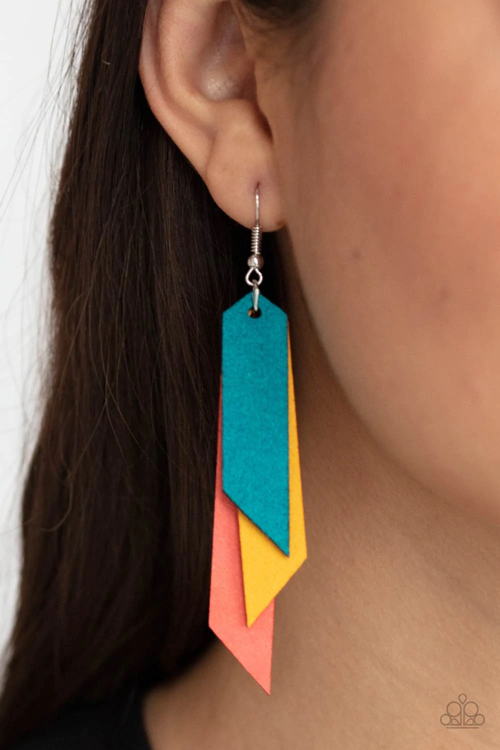 Paparazzi Suede Shade Multi Earrings