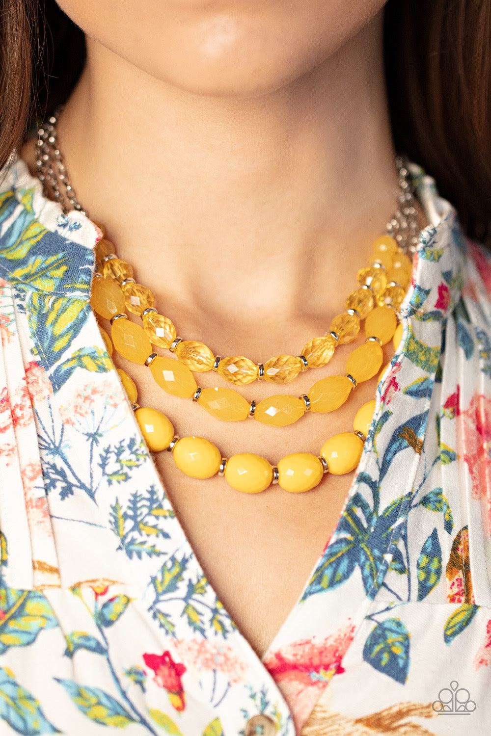 Paparazzi Tropical Hideaway - Yellow Necklace