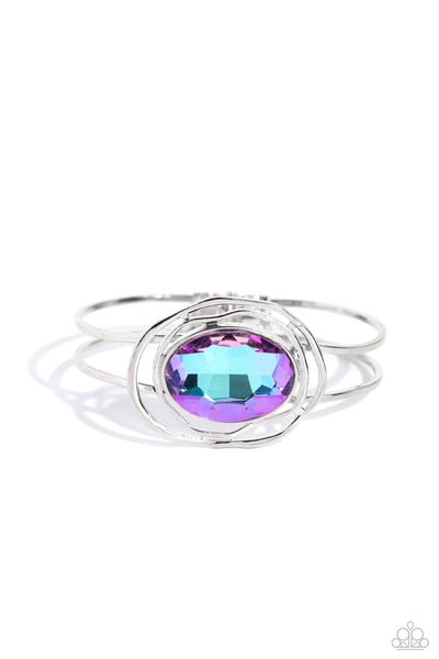 Paparazzi Substantial Sorceress - Purple Hinged Bracelet