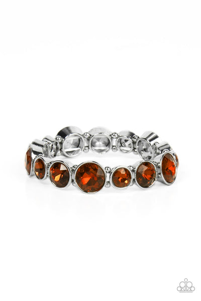 Paparazzi Twinkling Tease - Brown Bracelet