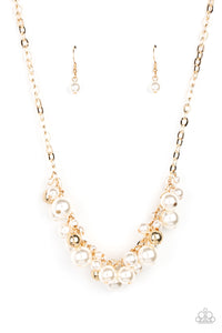 Paparazzi Classical Culture - Gold Pearl Necklace