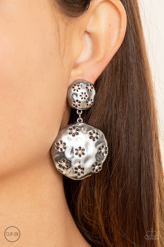 Paparazzi Industrial Fairytale - Pink Clip On Earrings