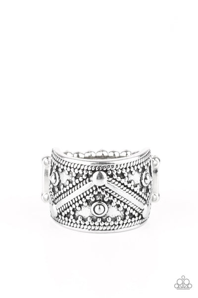 Paparazzi Primal Patterns - Silver ring