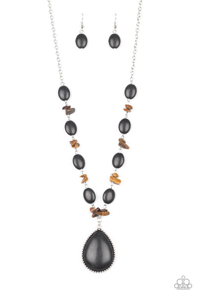 Paparazzi Desert Diva - Black Necklace