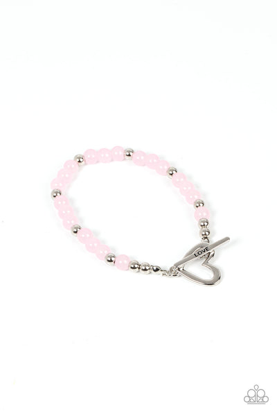 Paparazzi Following My Heart - Pink Bracelet