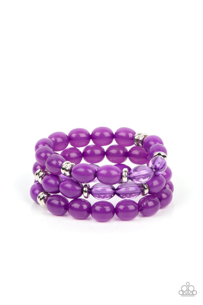 Paparazzi Coastal Coastin - Purple Bracelets