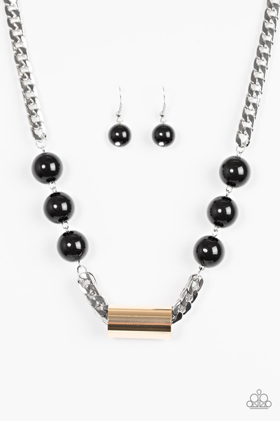 Paparazzi All About Attitude - Multi Black Necklace