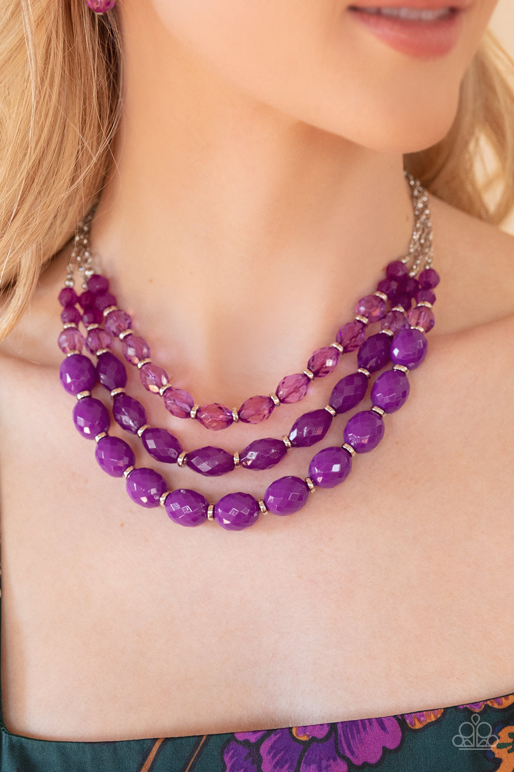 Paparazzi Tropical Hideaway - Purple Necklace