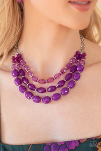 Paparazzi Tropical Hideaway - Purple Necklace
