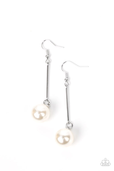 Paparazzi Pearl Redux - White Pearl Earrings