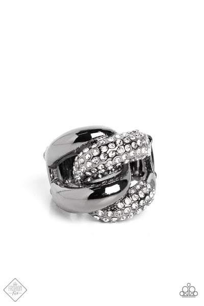 Paparazzi Alluring Ace - Black Ring